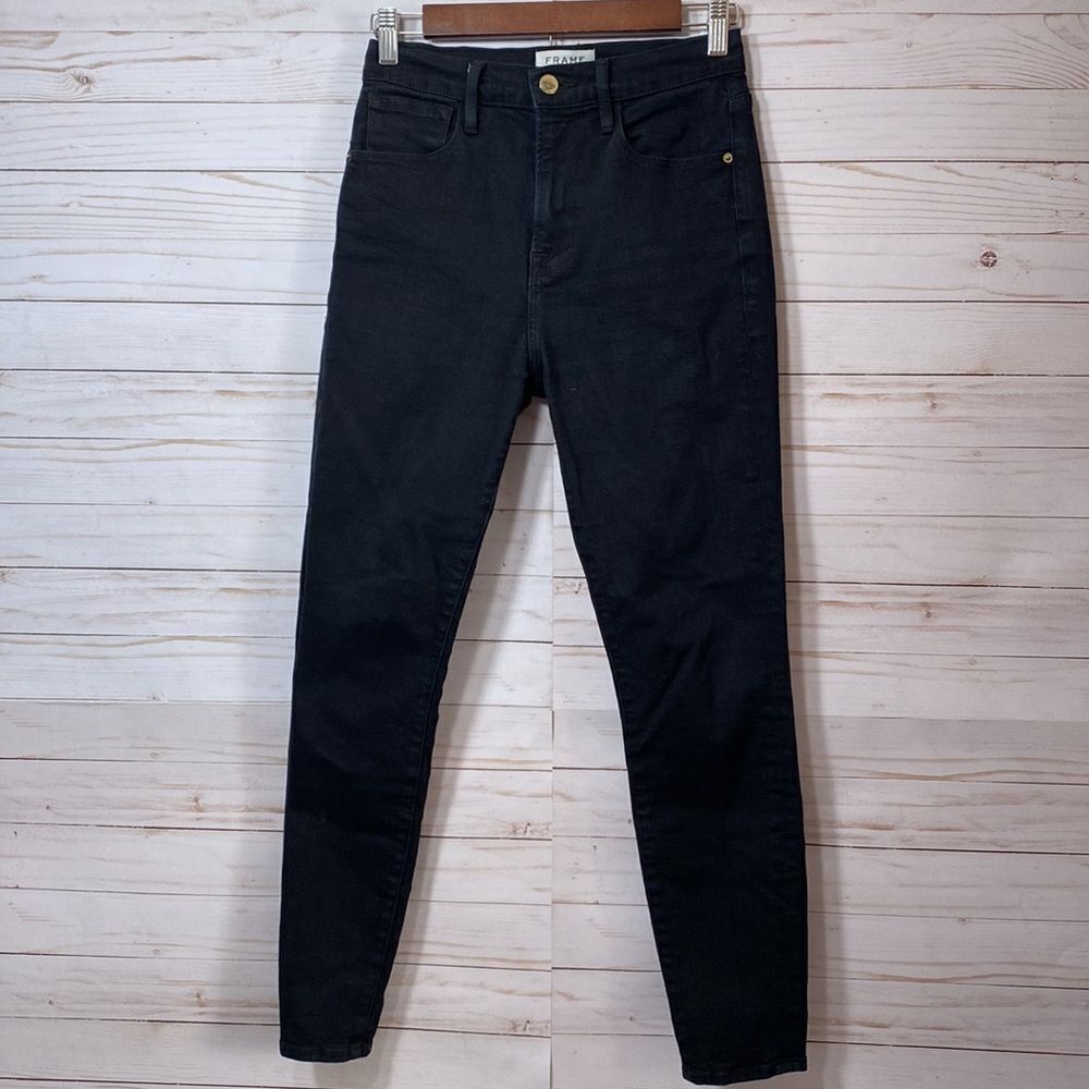 Frame Black Ali High Rise Cigarette Skinny Jeans - Picture 5 of 15